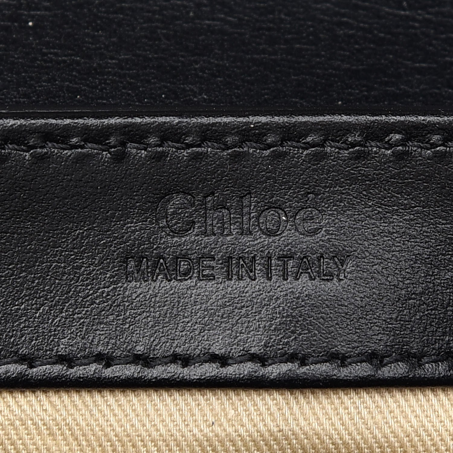Chloe Shiny Calfskin Suede Mini C Double Carry Black 8 of 9