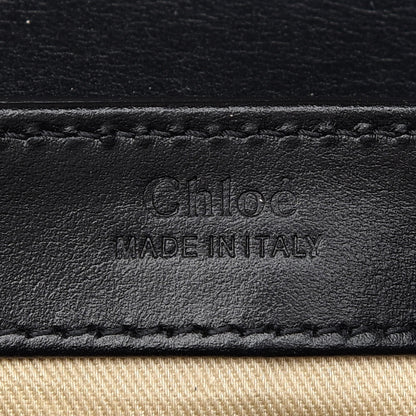 Chloe Shiny Calfskin Suede Mini C Double Carry Black 8 of 9