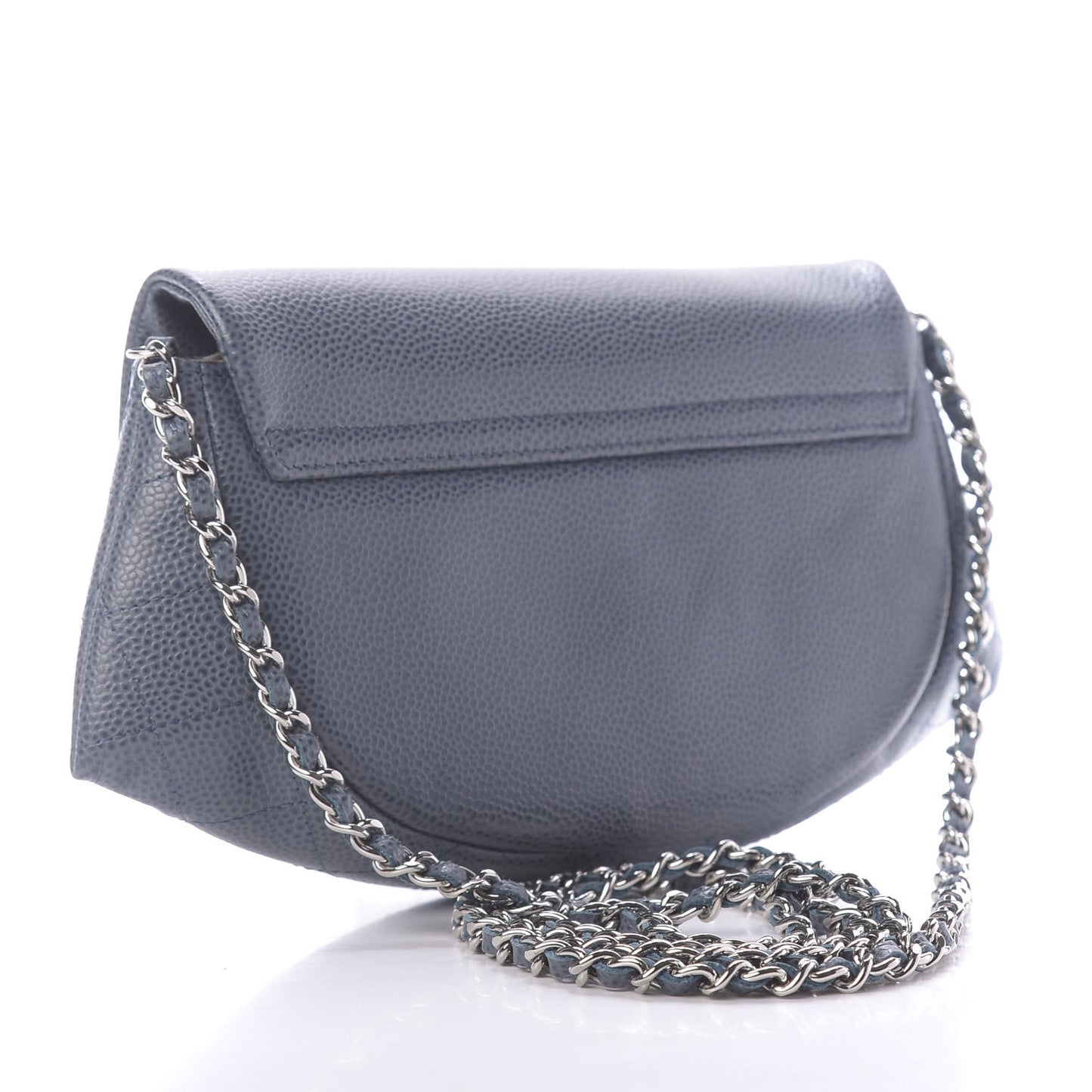 Caviar Half Moon Wallet On Chain WOC Blue