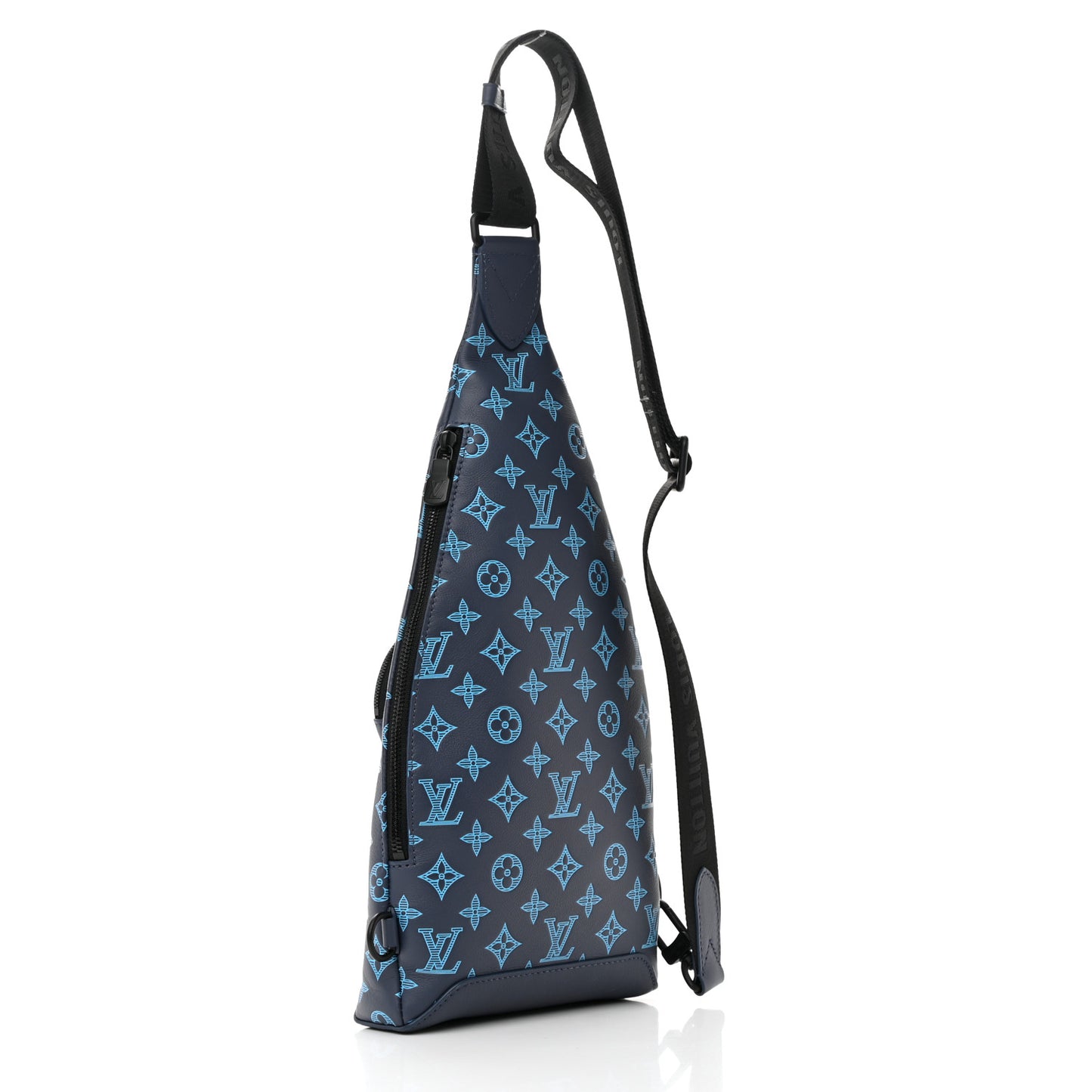 Monogram Shadow Duo Slingbag Navy River Blue