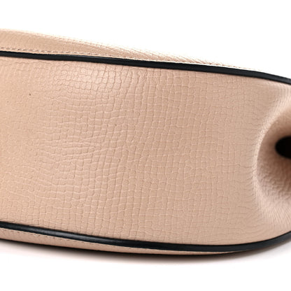 Chloe Grained Calfskin Lambskin Mini Bi-Color Drew Shoulder Bag Powder Beige Caramel 10 of 14