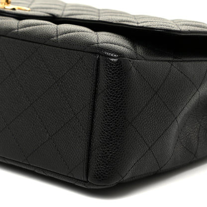 Chanel Caviar Quilted Maxi Double Flap Black 10 of 13