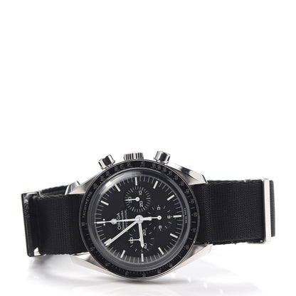 Omega Stainless Steel Nylon 42mm Speedmaster Moonwatch Professional Chronograph Automatic Watch Black 311.33.42.30.01.001 2 of 8
