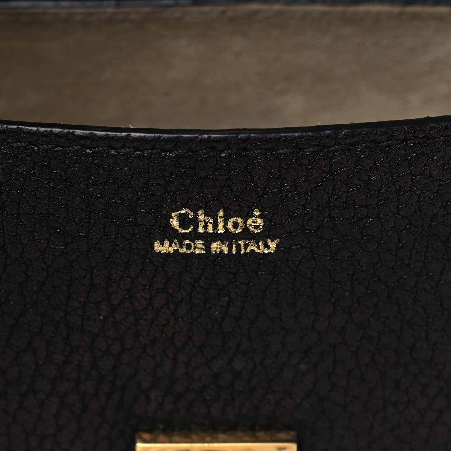 Grained Lambskin Mini Drew Shoulder Bag Black