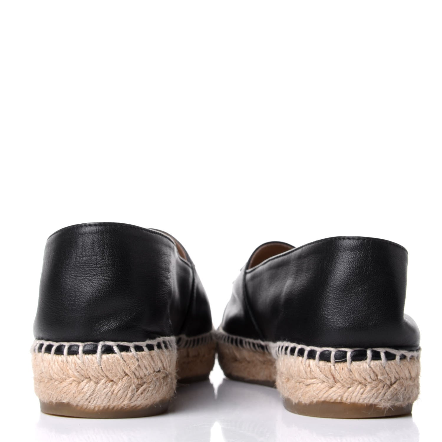 Chanel Lambskin CC Espadrilles 38 Black 3 of 6