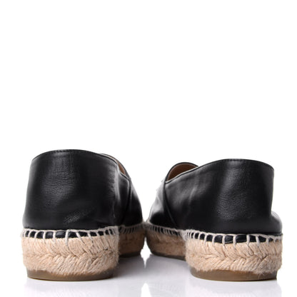 Chanel Lambskin CC Espadrilles 38 Black 3 of 6