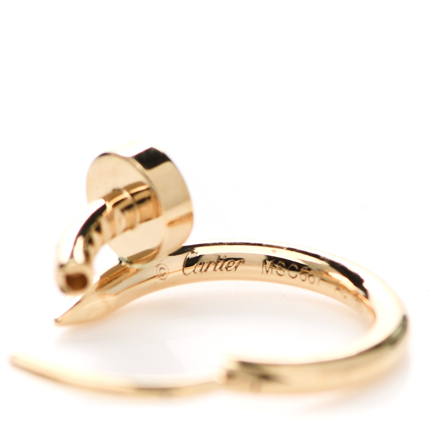 18K Yellow Gold Juste Un Clou Hoop Earrings