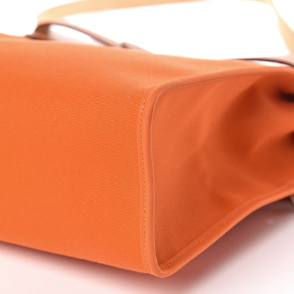 Hermes Vache Hunter Toile Herbag Zip 31 PM Orange 14 of 15