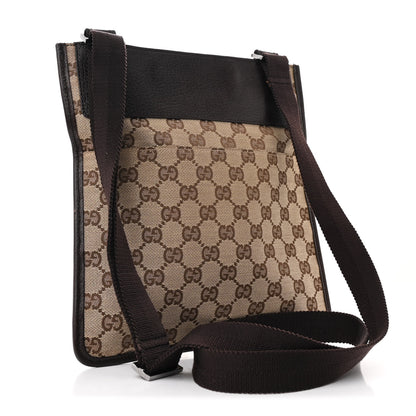 Gucci Monogram Messenger Crossbody Bag Dark Brown 3 of 10
