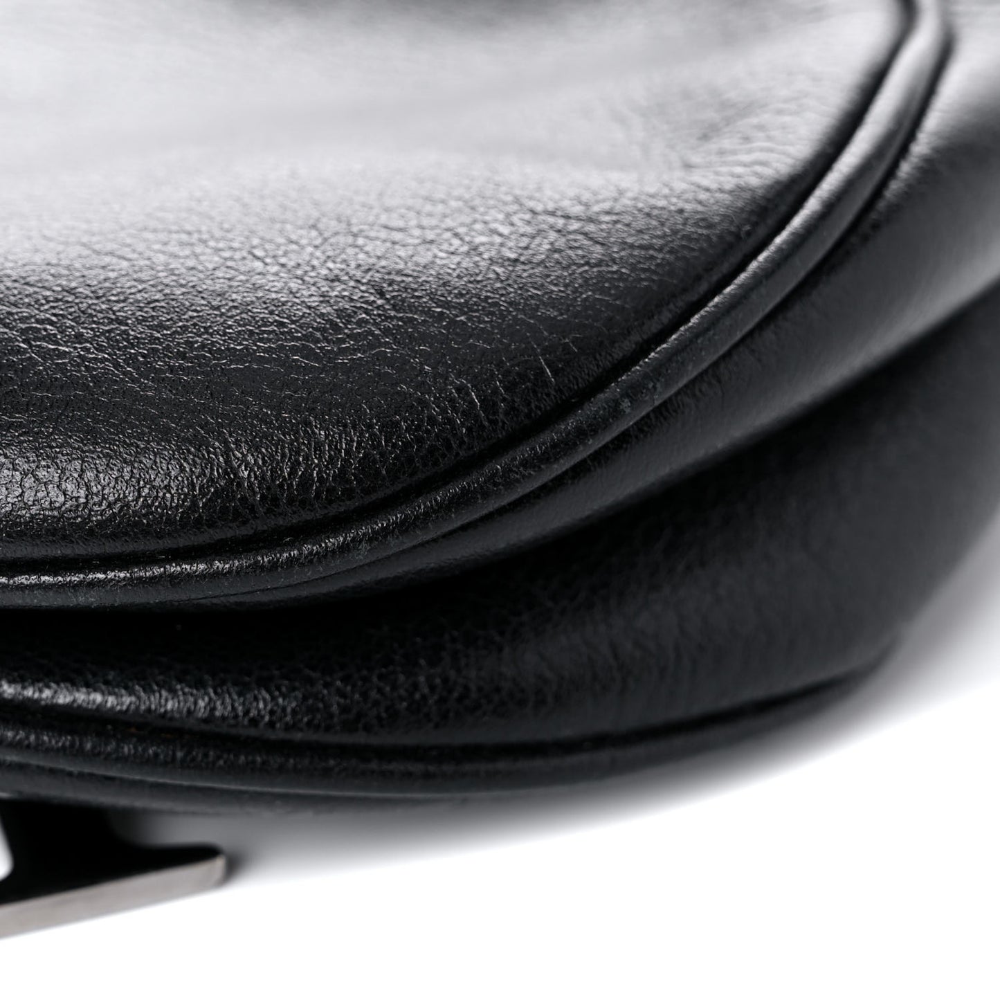 Calfskin Saddle Bag Black