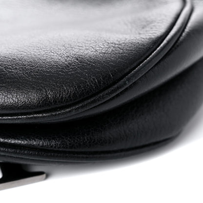 Christian Dior Calfskin Saddle Bag Black 10 of 25