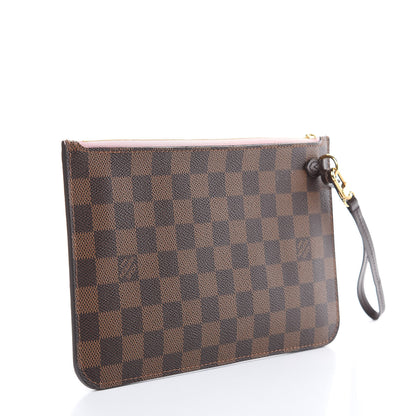 Louis Vuitton Damier Ebene Neverfull MM GM Pochette Rose Ballerine 3 of 10