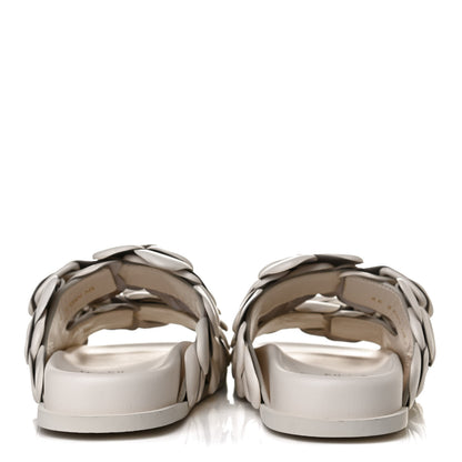 Valentino Garavani Kidskin Atelier 03 Rose Edition Double Buckle Slide Sandals 37 Avorio 6 of 11