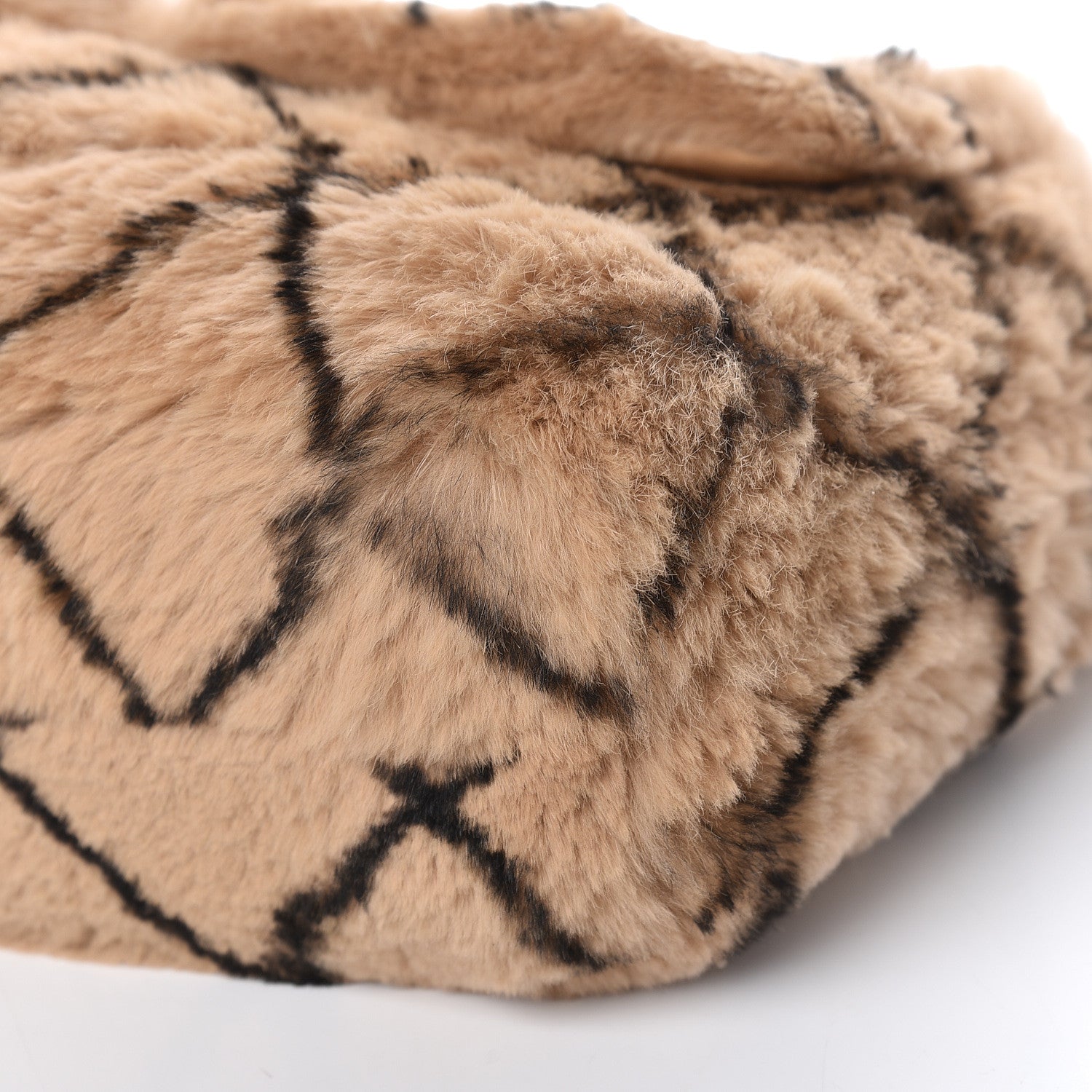 Chanel Lapin Fur Quilt Pattern Flap Beige 7 of 11