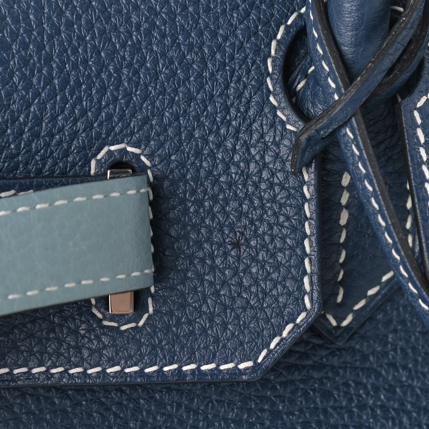 Togo Bi-Color Birkin 30 Bleu de Malte Ciel