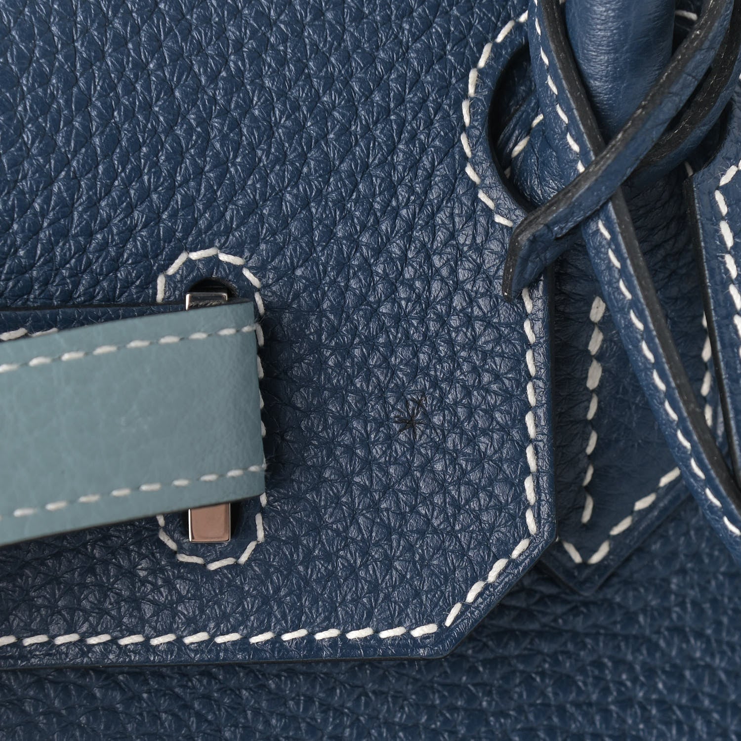 Hermes Togo Bi-Color Birkin 30 Bleu de Malte Ciel 11 of 12