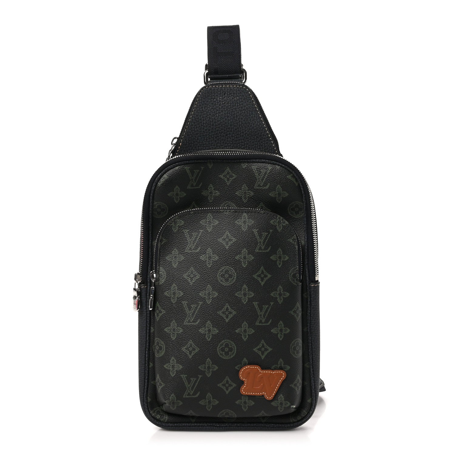 Louis Vuitton Monogram Record Fall Avenue Sling Bag Dark Green 1 of 9