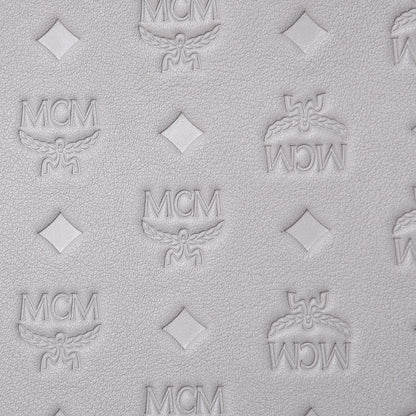 MCM Calfskin Ottomar Monogram Sarah Convertible Hobo Dove 10 of 10