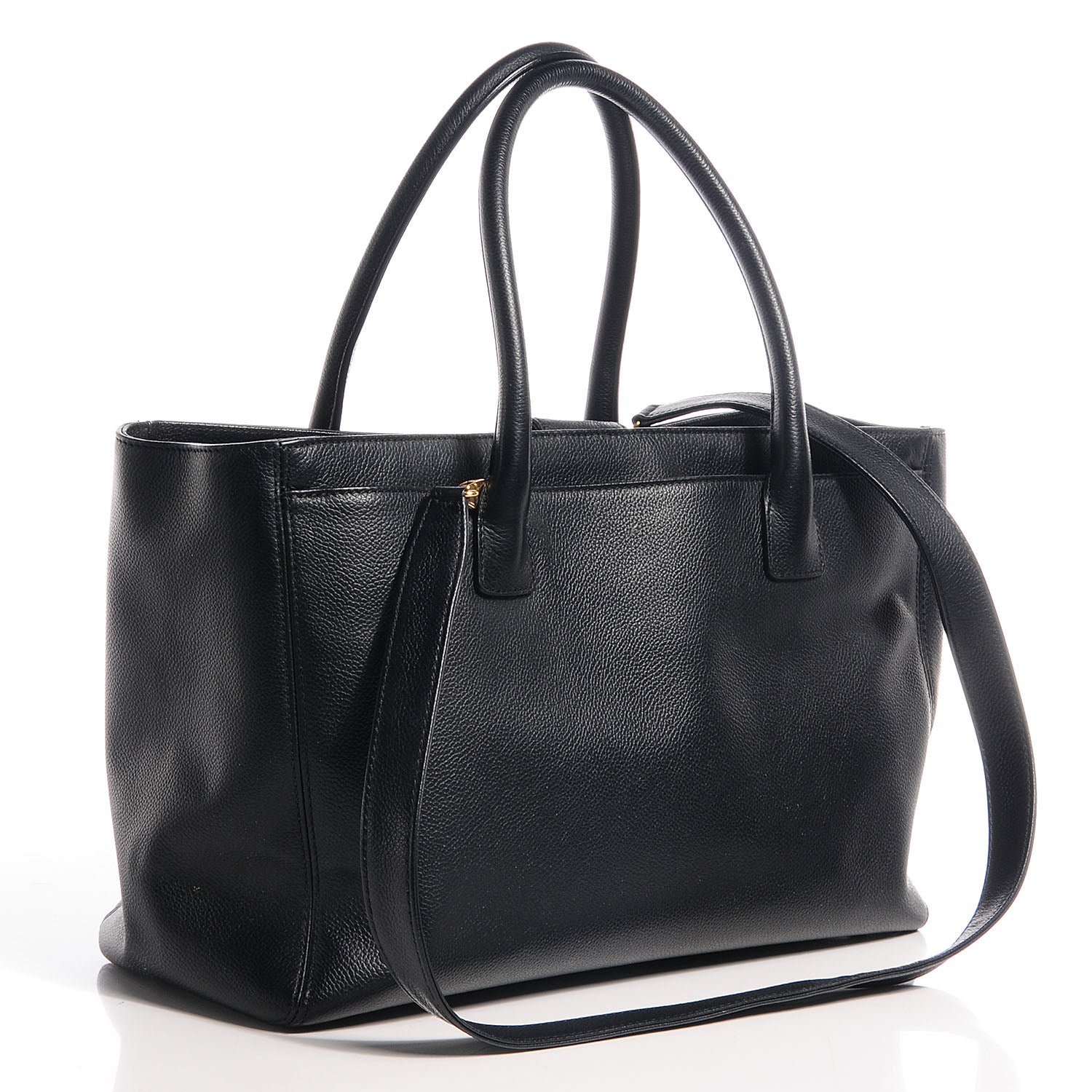 Chanel Calfskin Cerf Shopper Tote Black 3 of 7