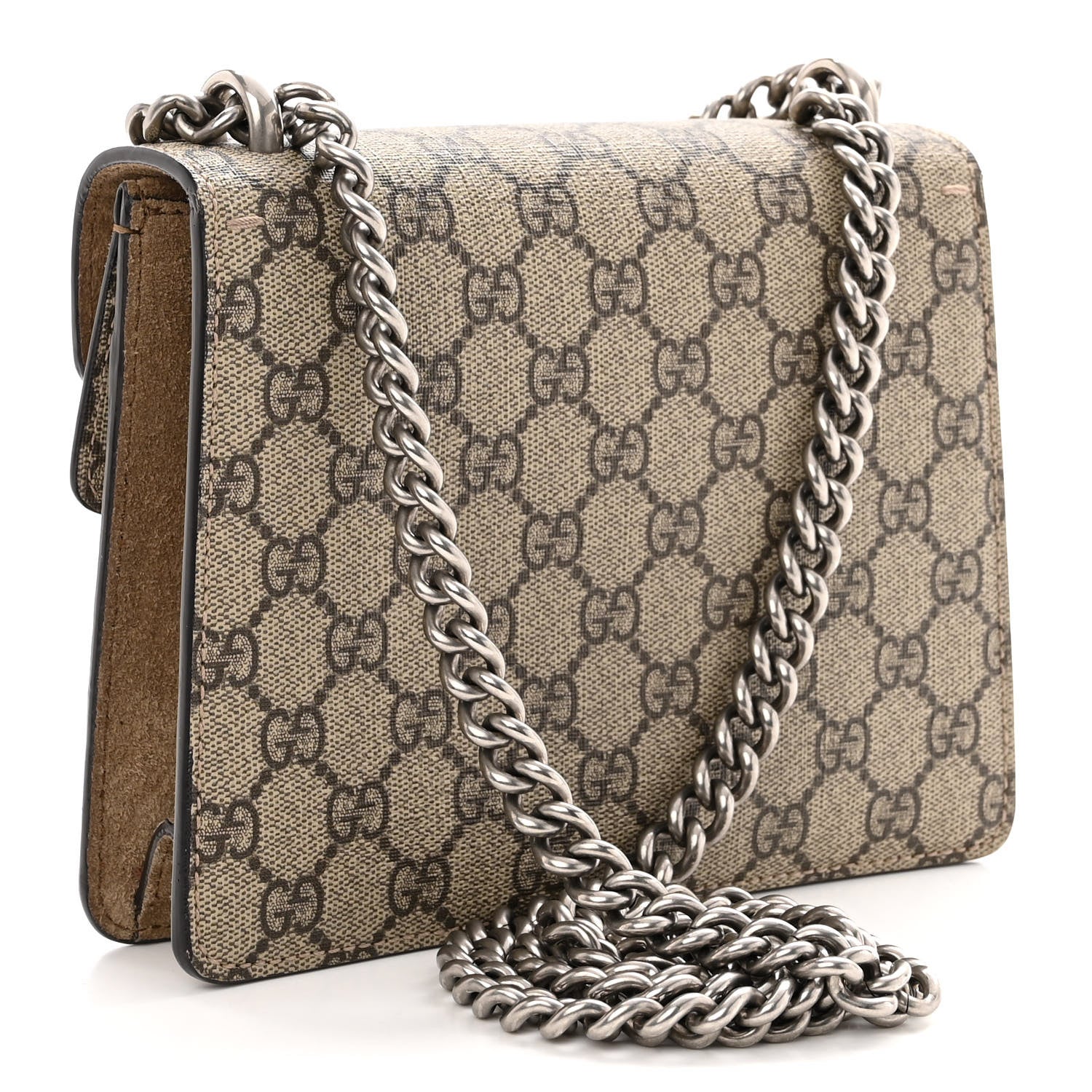 Gucci GG Supreme Monogram Mini Dionysus Shoulder Bag Taupe 3 of 13