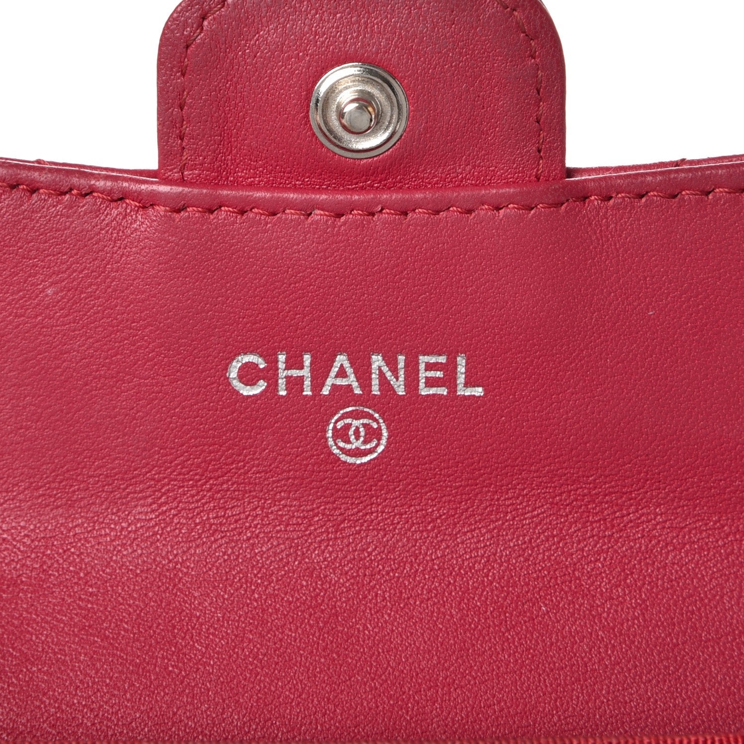 Chanel Lambskin Quilted Coin Purse Fuchsia 6 of 11