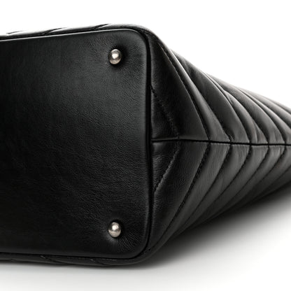 Chanel Aged Calfskin Quilted Mad About Quilting Small Hobo Black 10 of 13