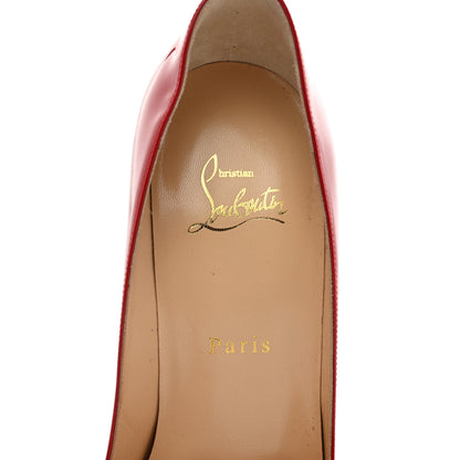Christian Louboutin Patent Fifille 100 Pumps 38 Flamenco 7 of 9