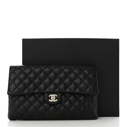 Chanel Caviar Quilted Flap Clutch Black 11 of 11
