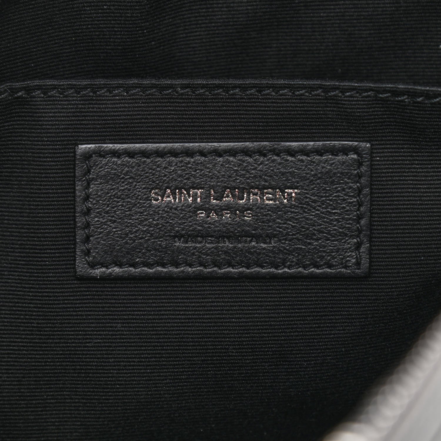 Saint Laurent Calfskin Matelasse Monogram Lou Camera Bag Sea Pebble 6 of 14