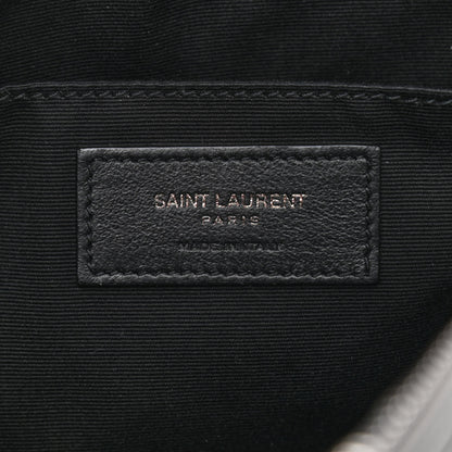 Saint Laurent Calfskin Matelasse Monogram Lou Camera Bag Sea Pebble 6 of 14