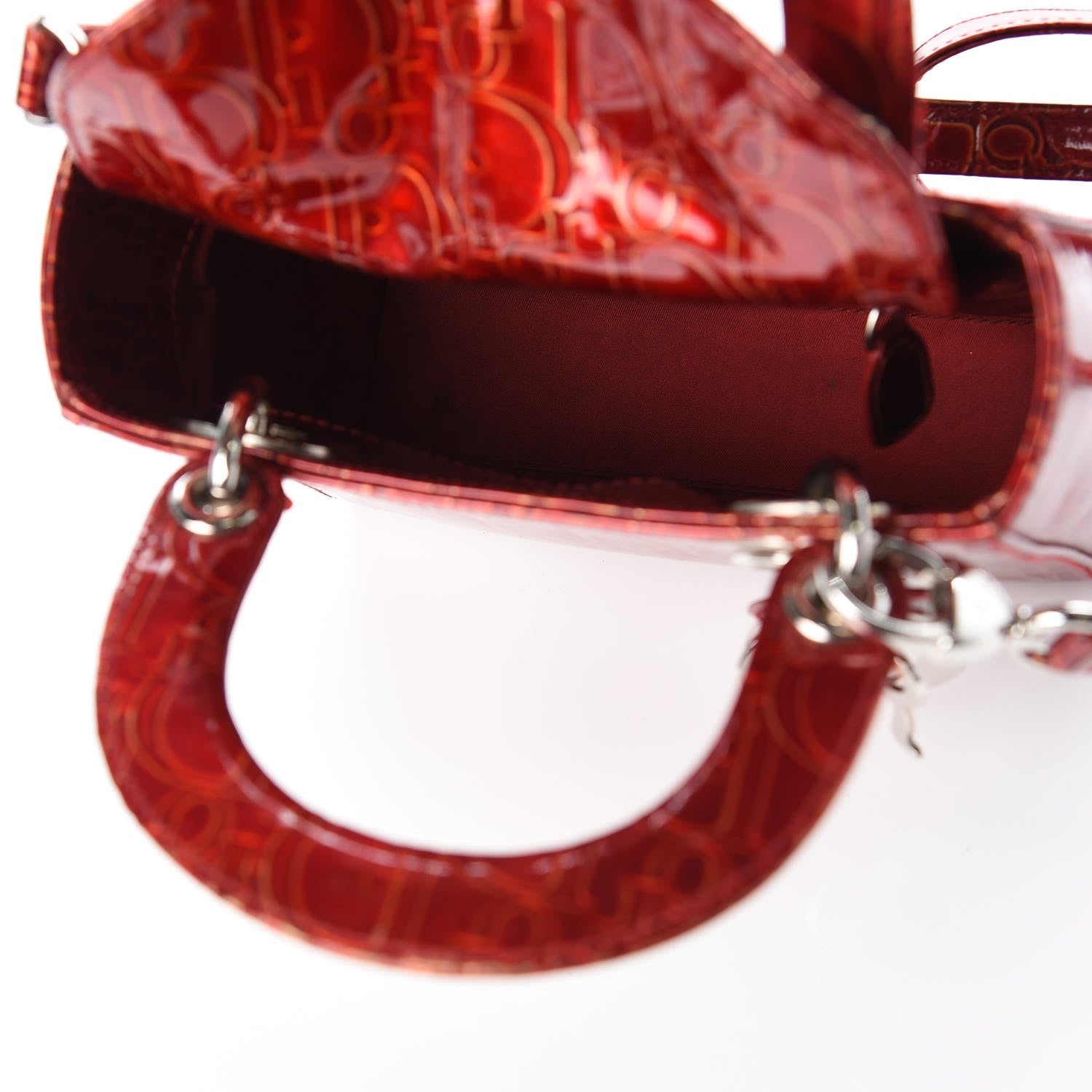 Christian Dior Patent Ultimate Mini Lady Dior Rouge 5 of 8