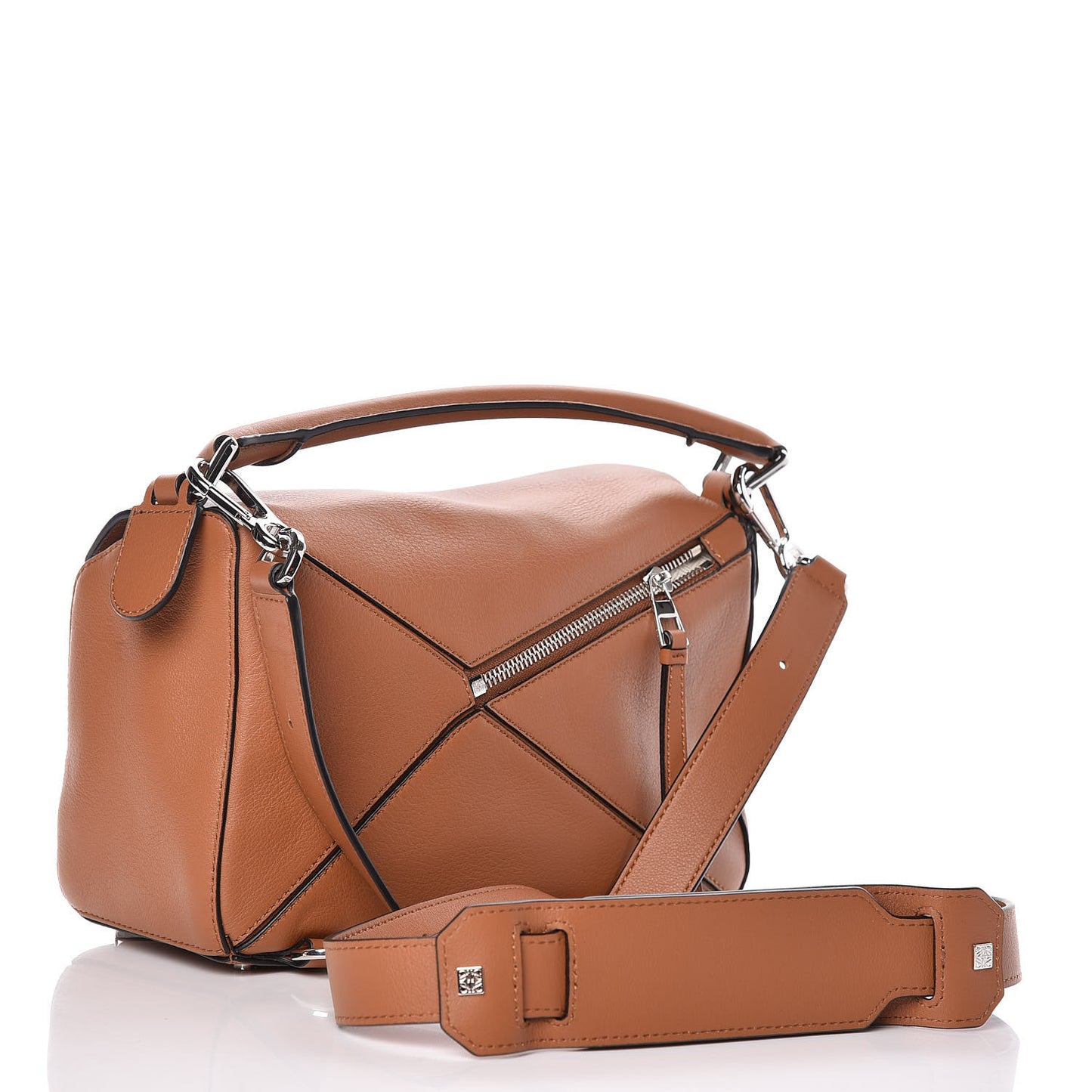 Calfskin Small Puzzle Bag Tan