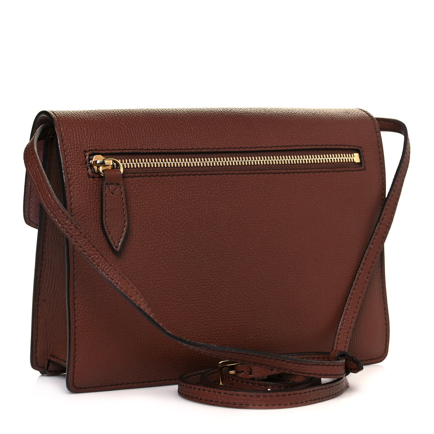 Derby Calfskin House Check Small Macken Crossbody Bag Tan