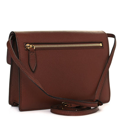 Burberry Derby Calfskin House Check Small Macken Crossbody Bag Tan 3 of 12