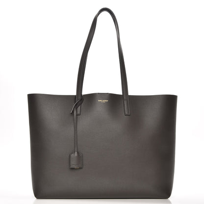Saint Laurent Calfskin Large Shopping Tote Earth 1 of 13