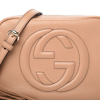 Gucci Pebbled Calfskin Small Soho Disco Bag Camelia 8 of 10