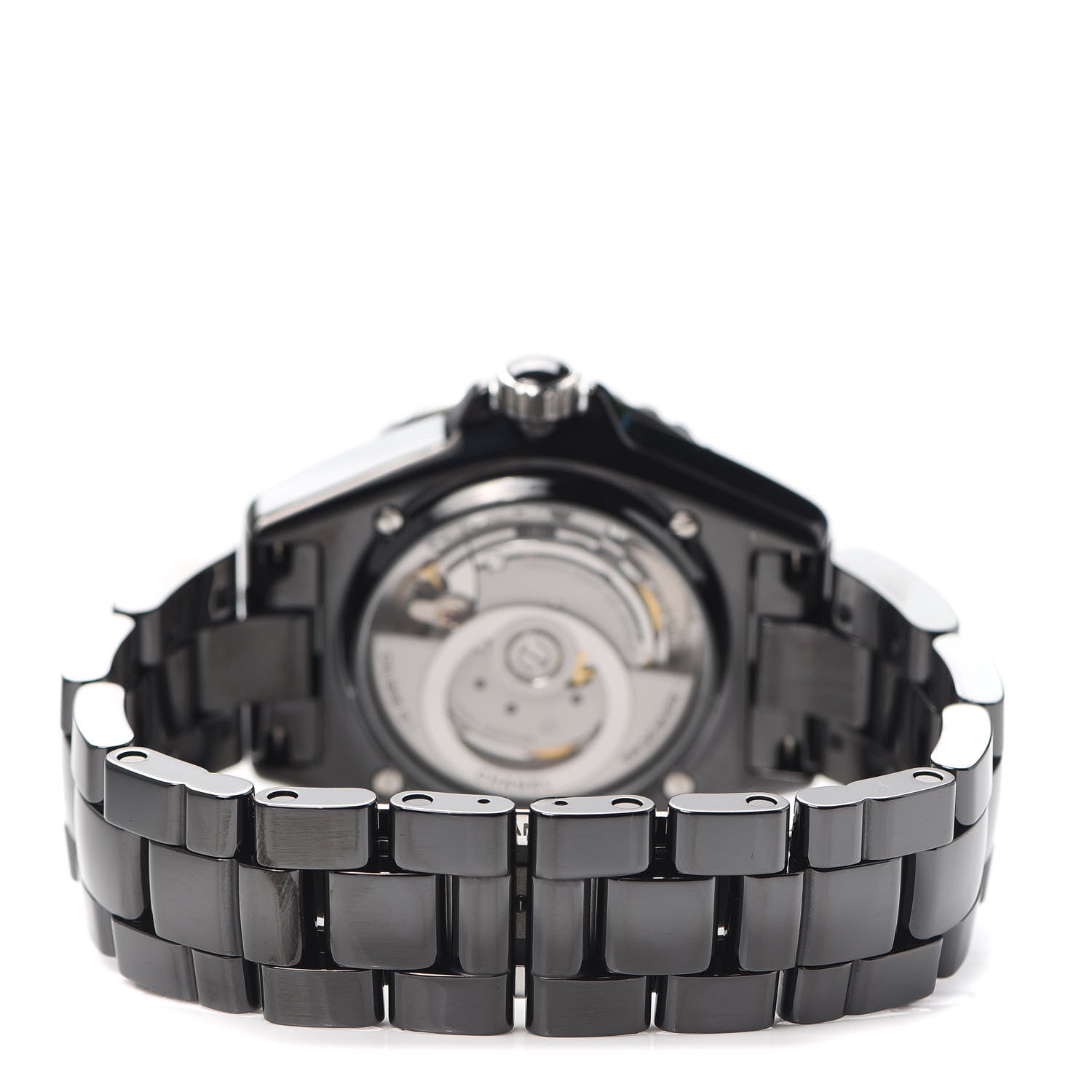 Chanel Stainless Steel Ceramic 38mm J12 Automatic Watch Black 3 of 7