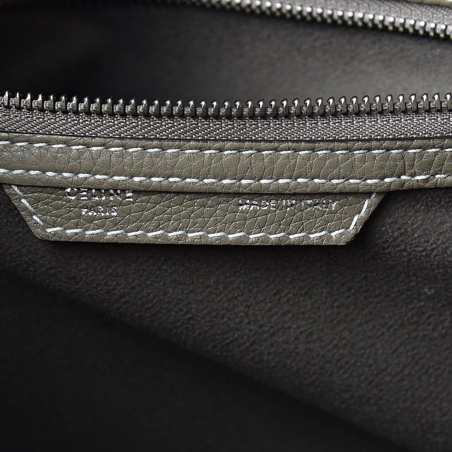 Drummed Calfskin Mini Luggage Souris