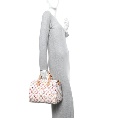 Louis Vuitton Watercolor Aquarelle Speedy 30 White 2 of 14