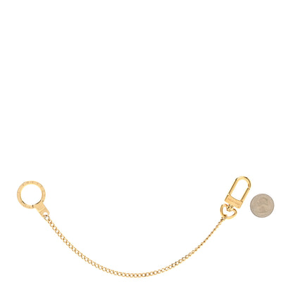 Louis Vuitton Metal Pochette Extender Key Ring Chain Gold 3 of 4