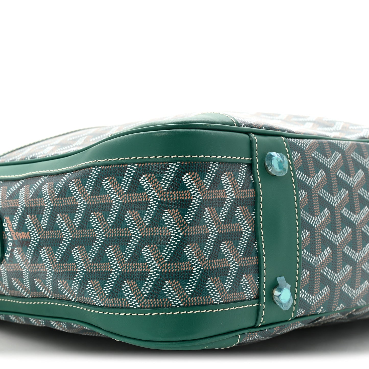 Goyardine Ambassade MM Briefcase Green