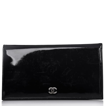 Chanel Patent CC Yen Wallet Black 1 of 11