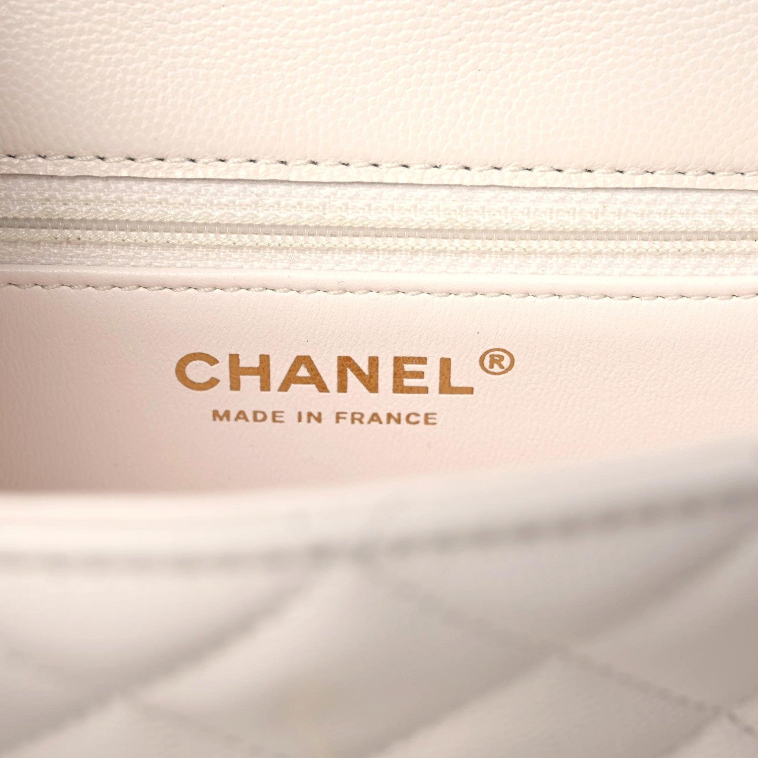 Chanel Caviar Quilted Mini Sweet Classic Flap White 8 of 11