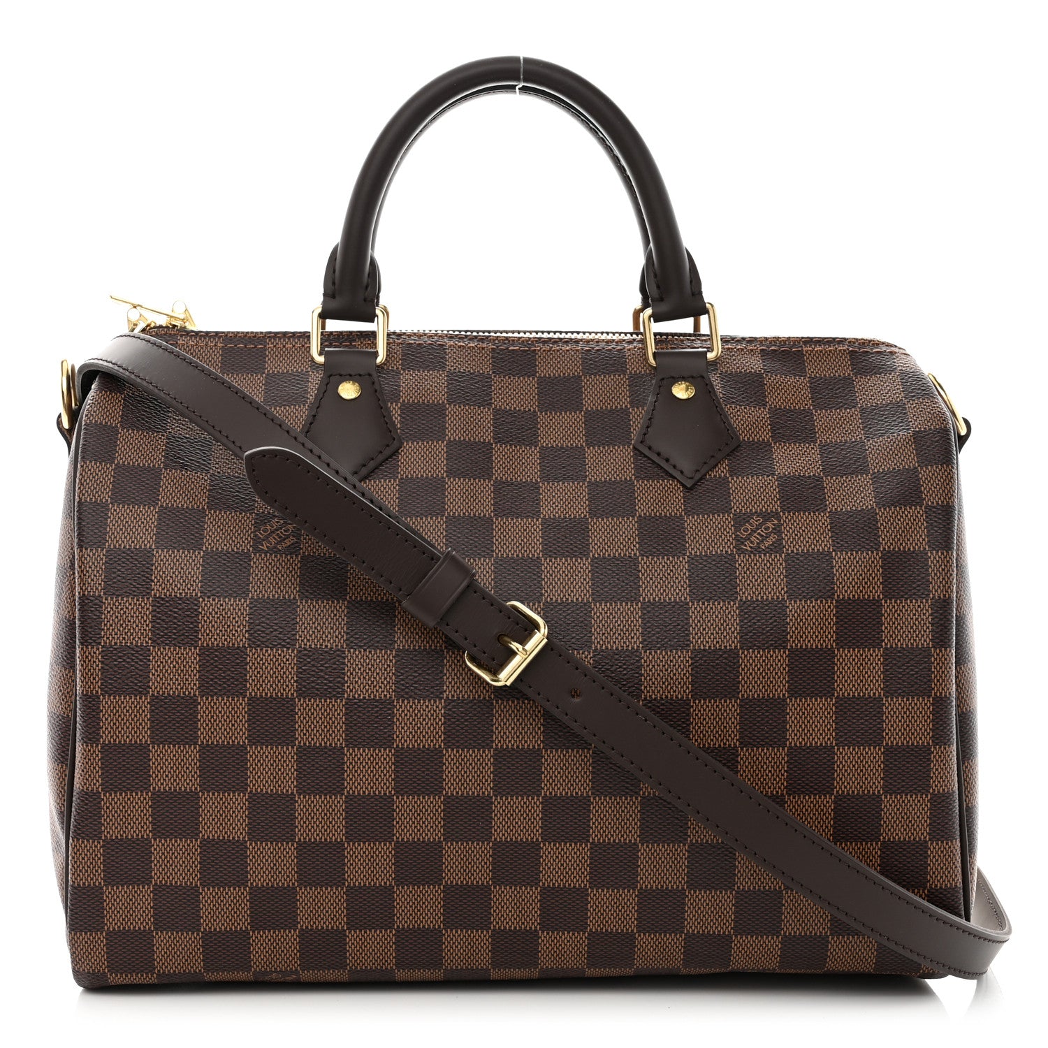 Louis Vuitton Damier Ebene Speedy Bandouliere 30 1 of 10