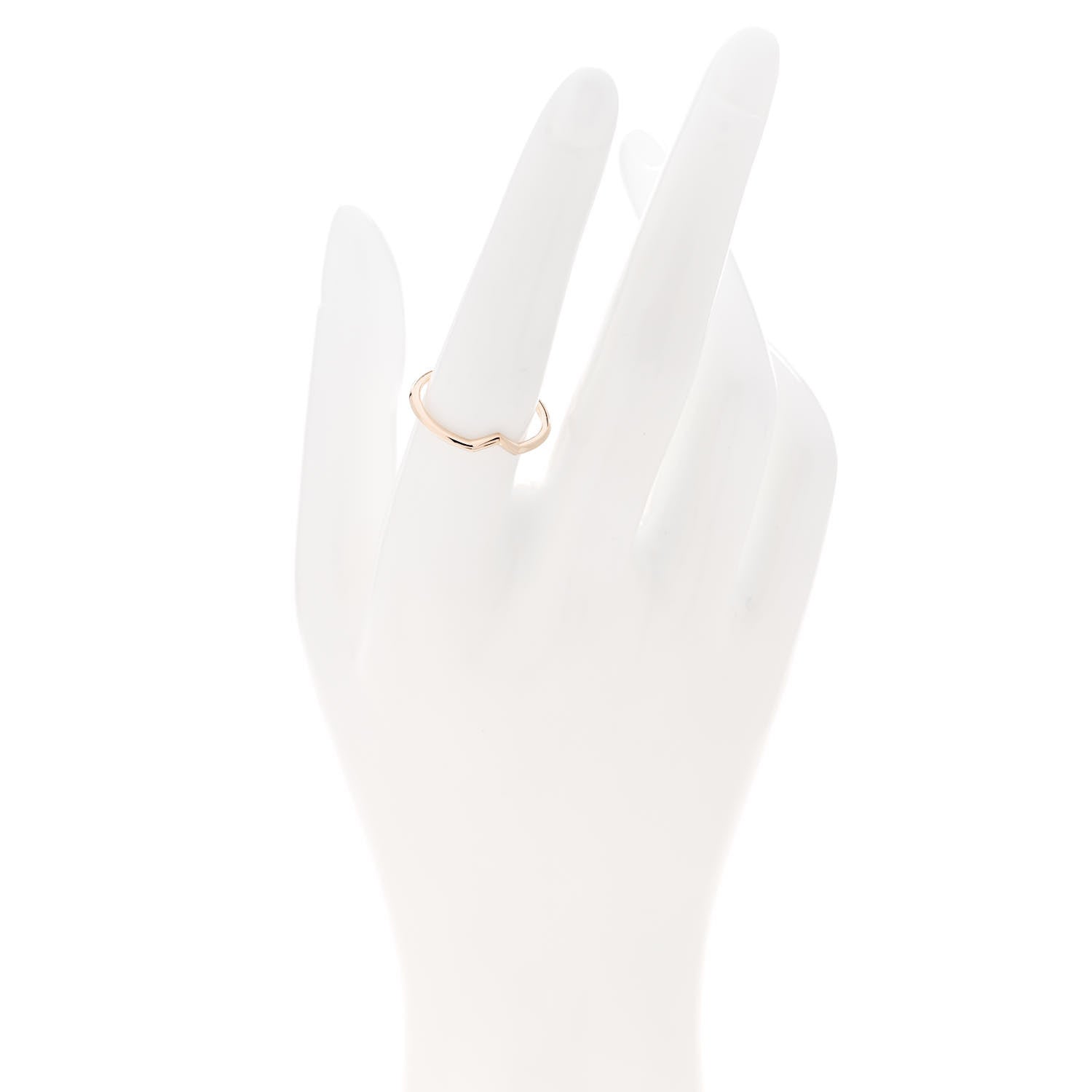 Tiffany 18K Rose Gold V Band Ring 56 7.5 2 of 5