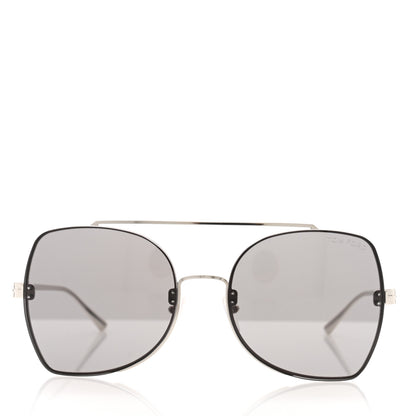 Tom Ford Scout Sunglasses TF656 Silver 2 of 8