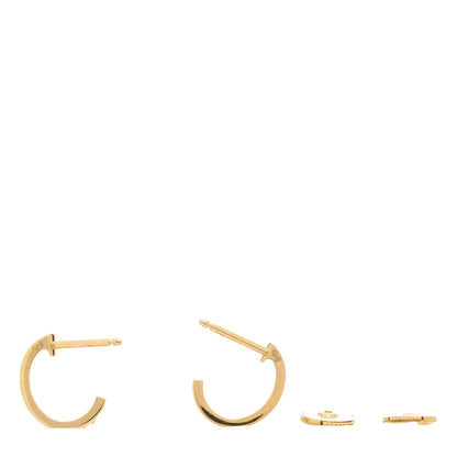 Cartier 18K Yellow Gold Small LOVE Hoop Earrings 3 of 7