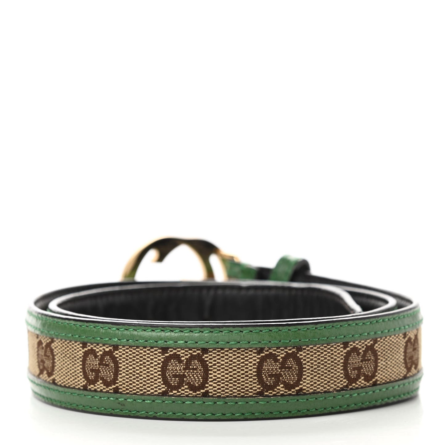 Monogram Interlocking G Belt 80 32 Green