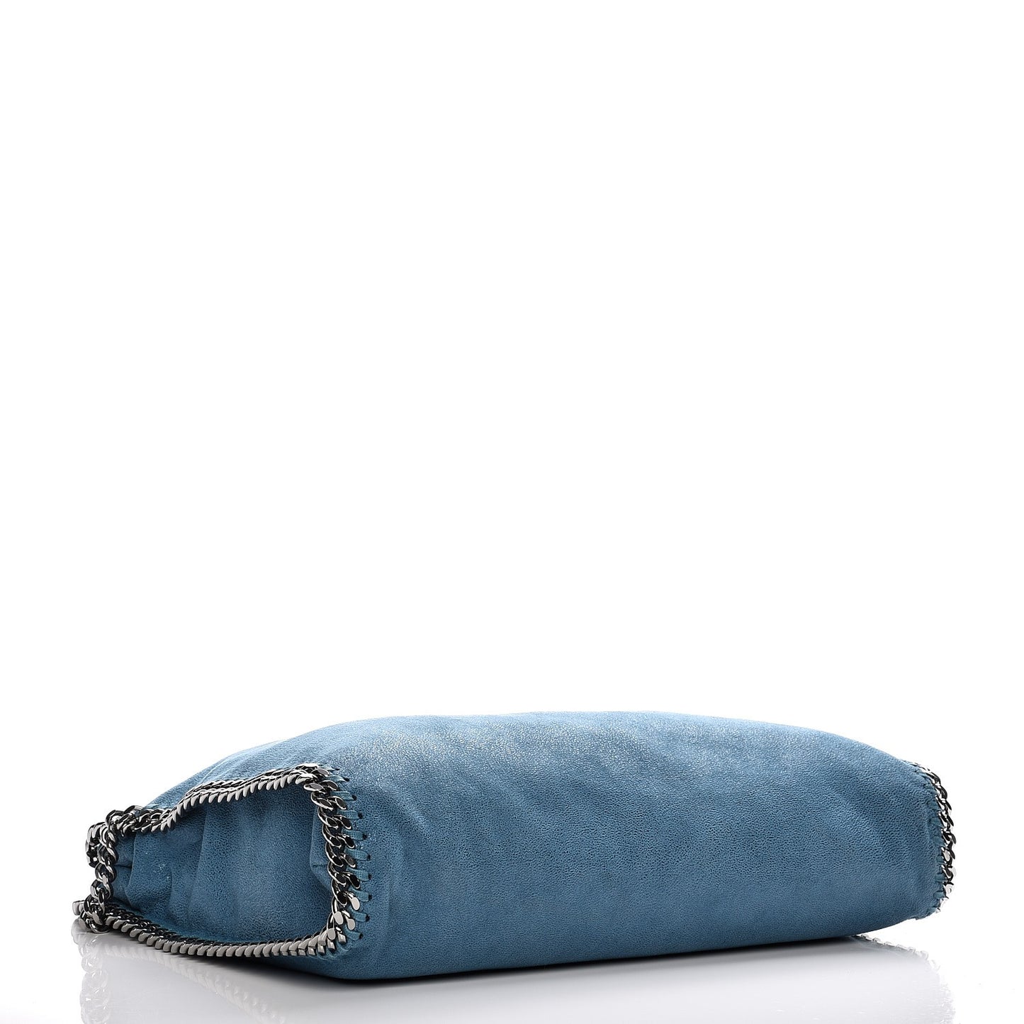 Shaggy Deer Falabella Fold Over Tote Blue