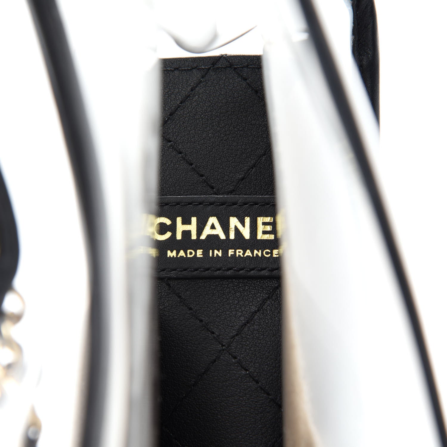 Chanel Lambskin PVC Medium Coco Sand Flap Black 8 of 10